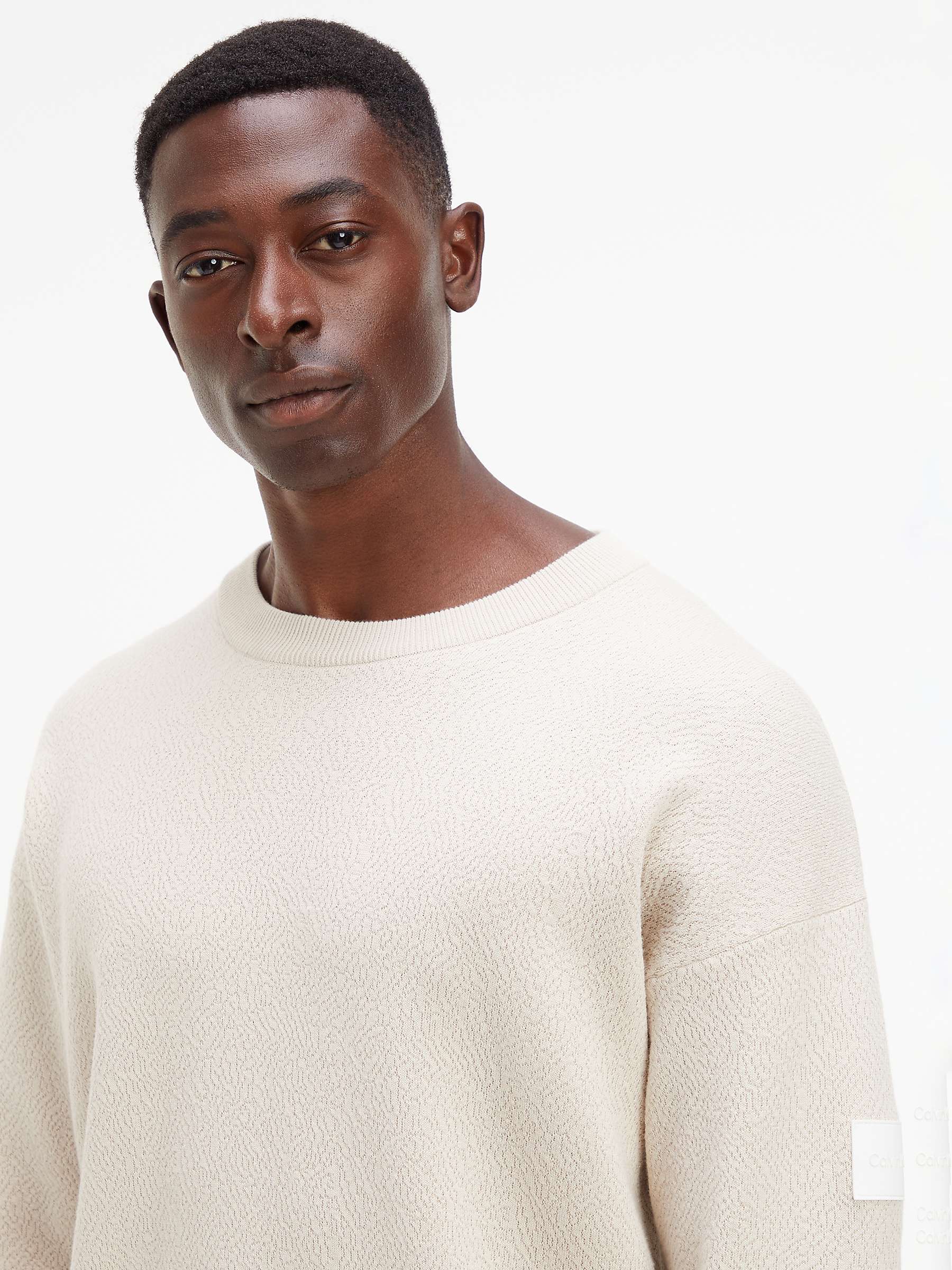 Buy Calvin Klein Comfort Cotton Blend Jumper Online at johnlewis.com