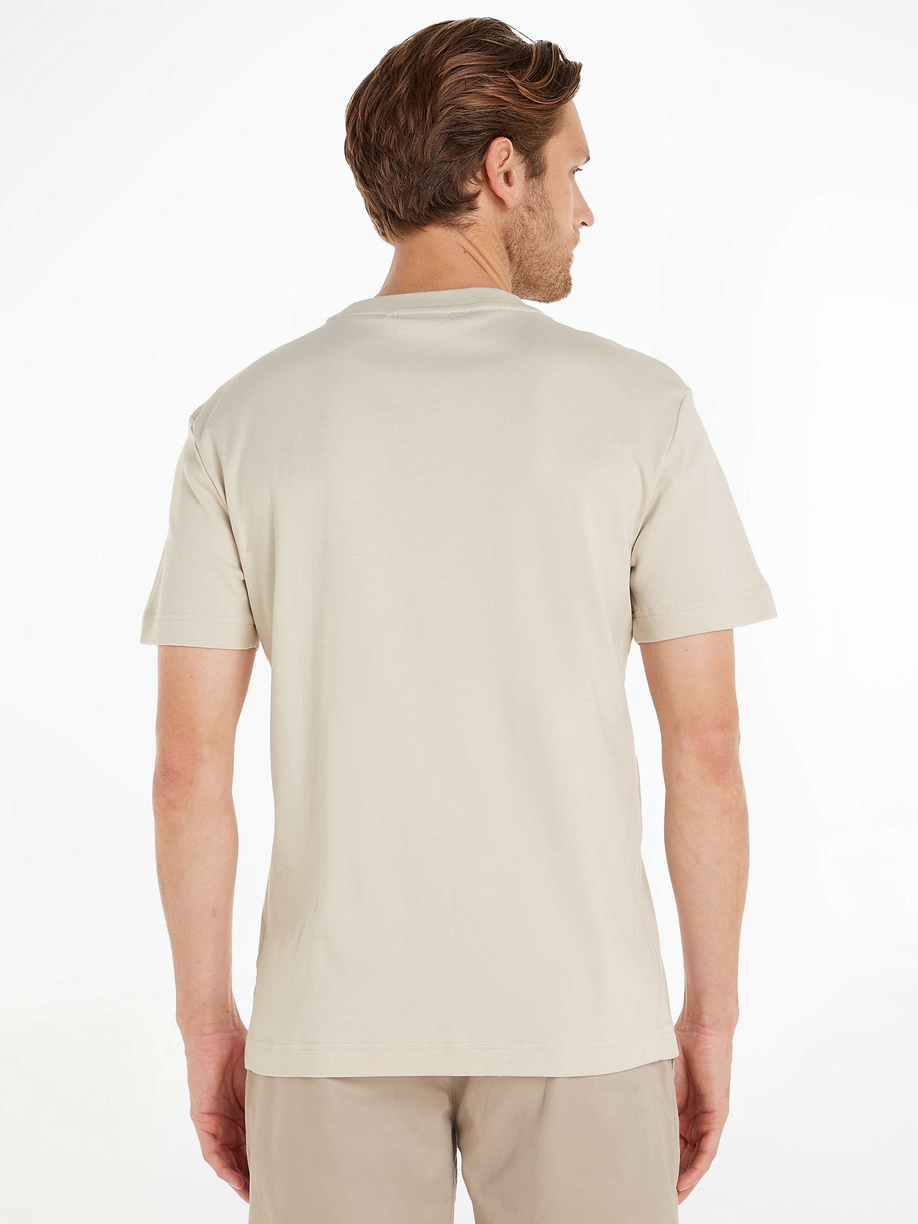 Partners Calvin Stony Interlock Micro Beige Logo & at John Lewis T-Shirt, Klein