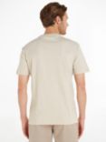 Calvin Klein Micro Interlock Logo T-Shirt, Stony Beige