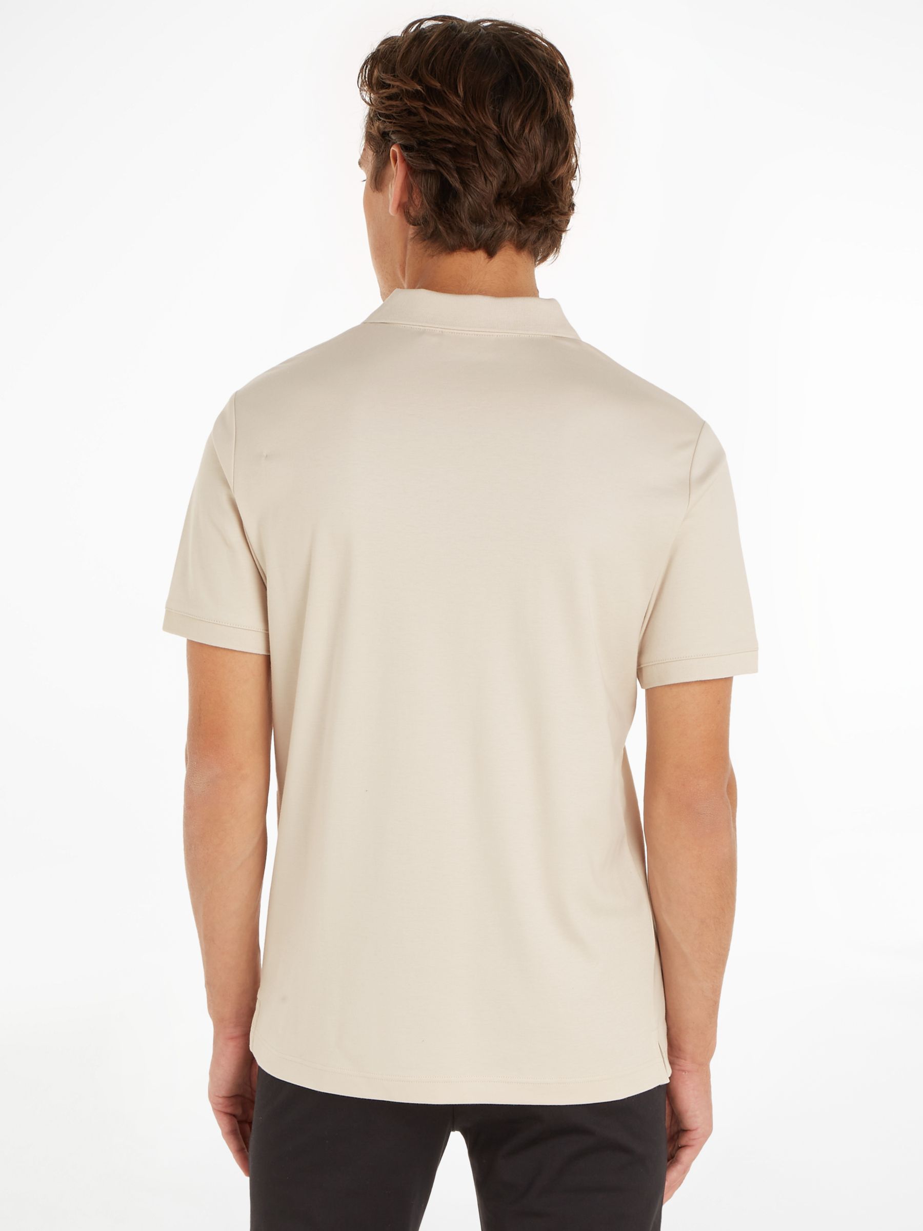 Calvin Klein Slim Fit Polo Shirt, Stony Beige, XS