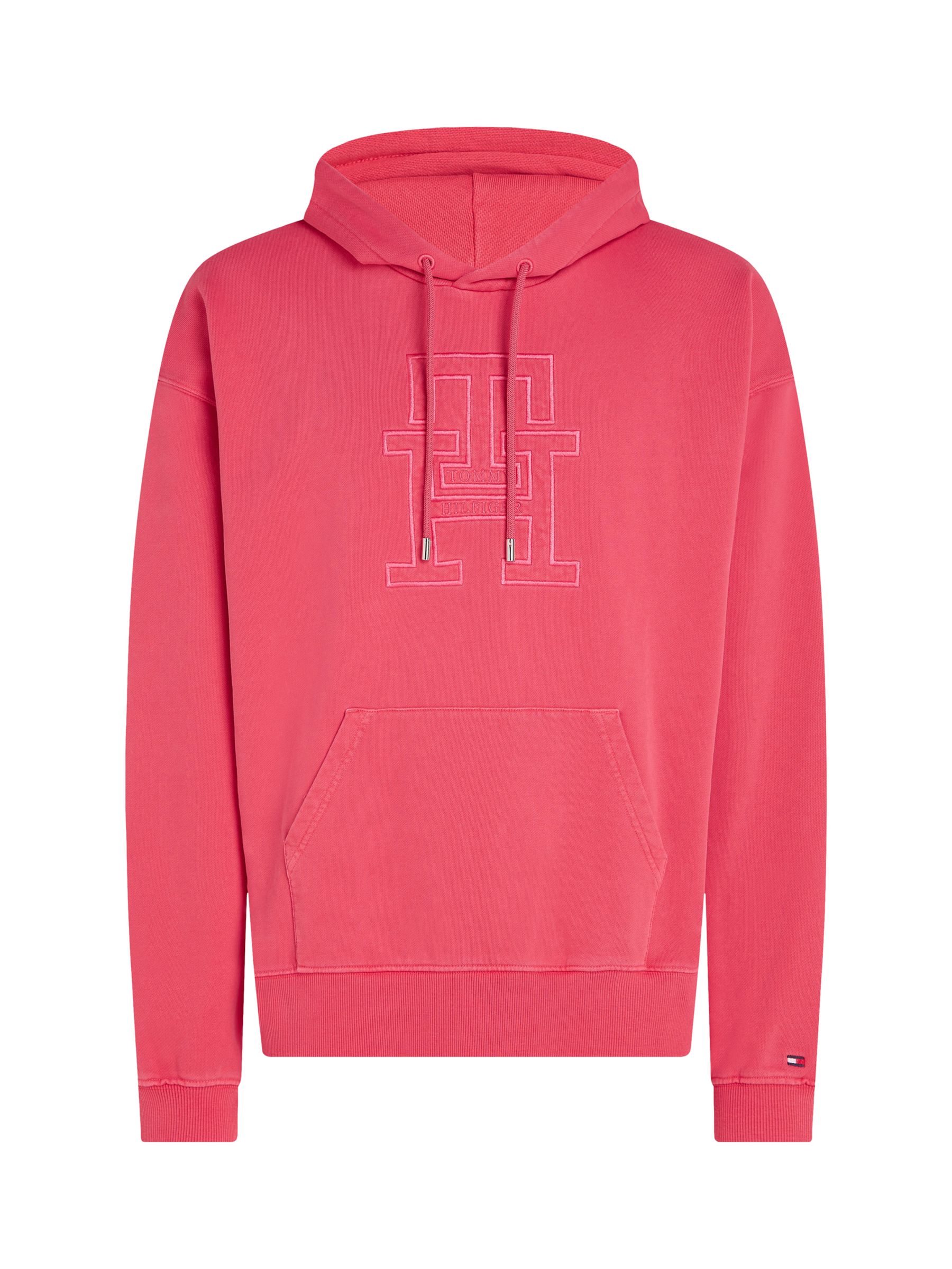 Tommy Hilfiger Garment Dyed Hoodie, Pink, XS