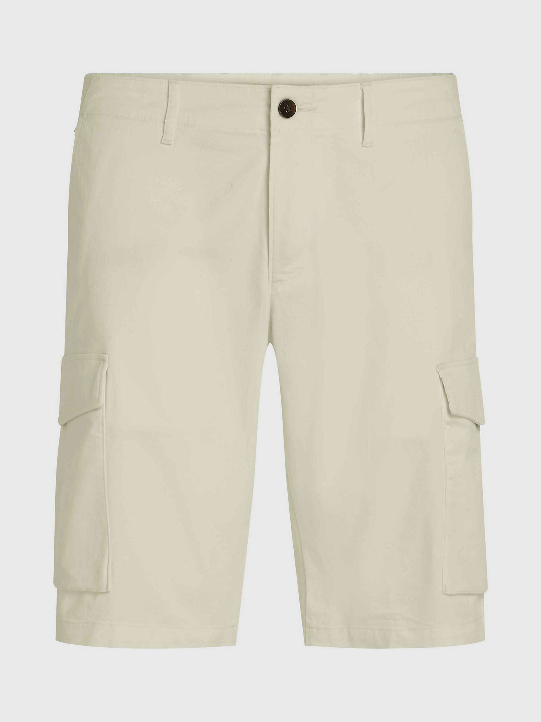 Tommy Hilfiger 1985 John Cargo Shorts, Bleached Stone at John Lewis ...