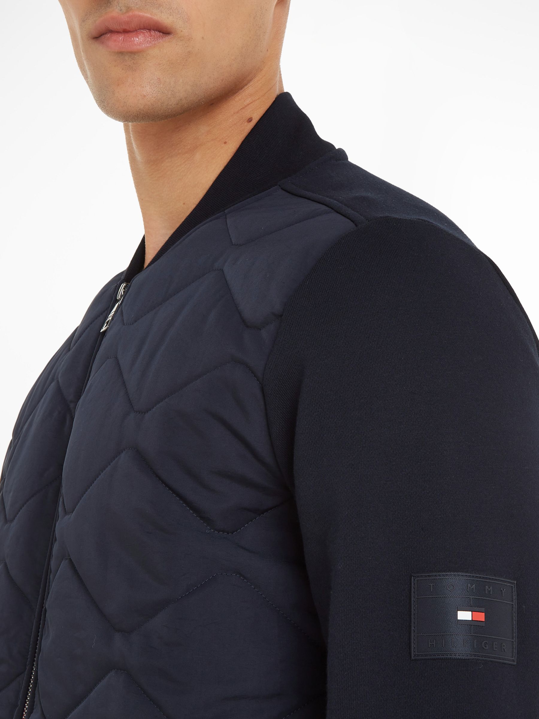 Buy Tommy Hilfiger Bomber Jacket, Desert Sky Online at johnlewis.com