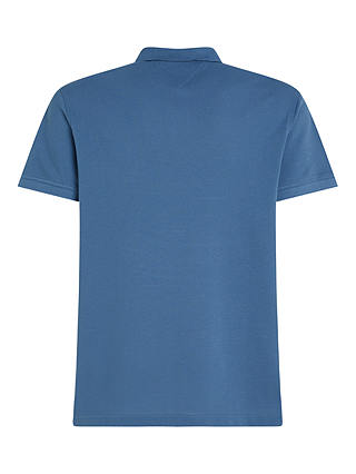 Tommy Hilfiger Organic Cotton Blend Polo Shirt, Blue Coast