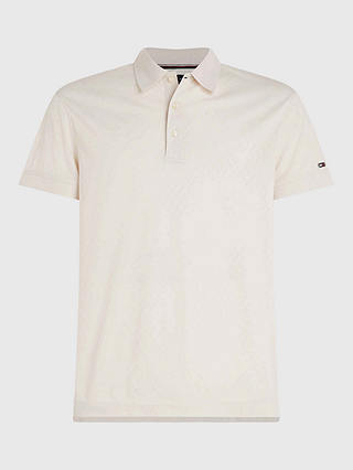 Tommy Hilfiger Tonal Structure Slim Polo Top, Weathered White