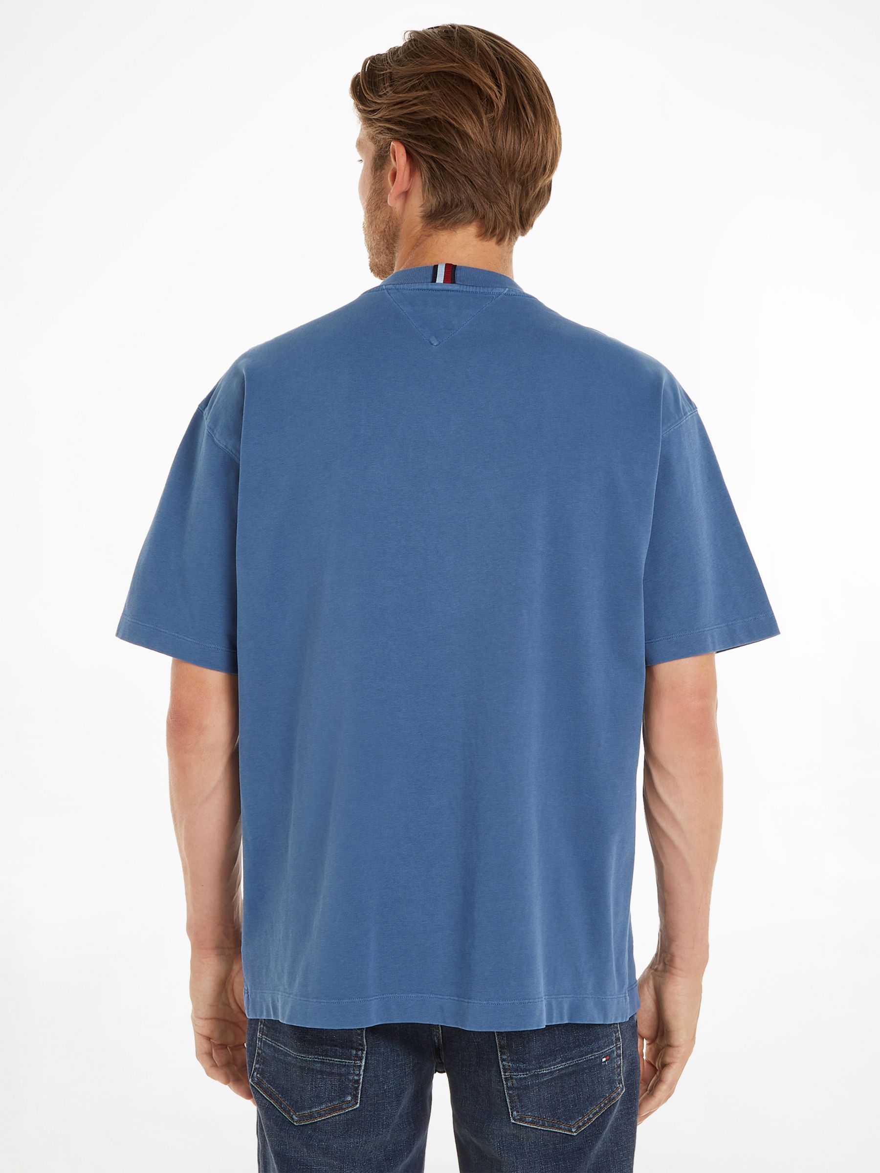 Tommy Hilfiger Garment Dyed T-Shirt, Blue Coast, S