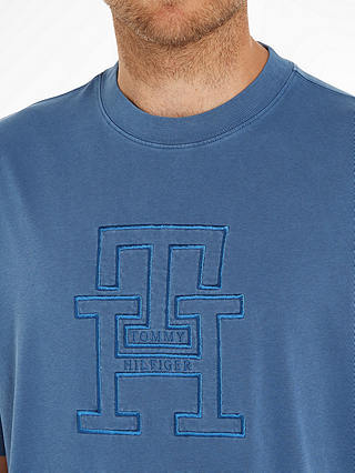 Tommy Hilfiger Garment Dyed T-Shirt, Blue Coast