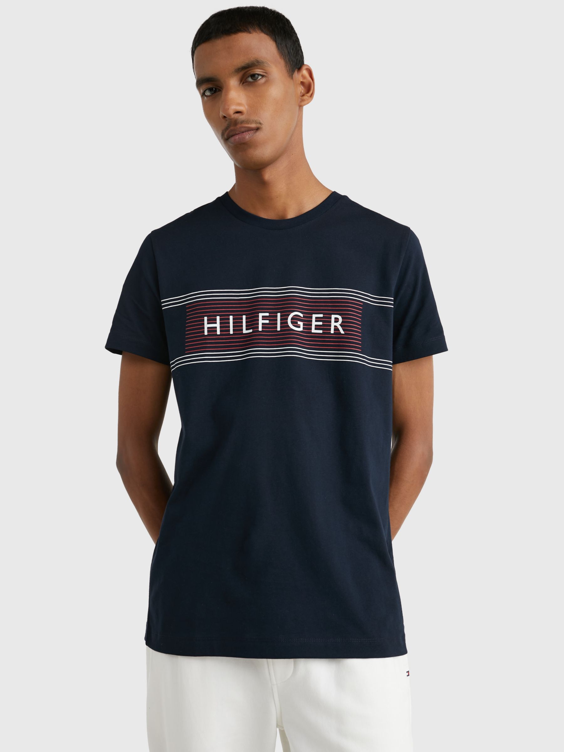 Tommy Hilfiger Men's Logo T-Shirt - Black