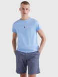 Tommy Hilfiger Flag Logo Crew Neck T-Shirt, Vessel Blue