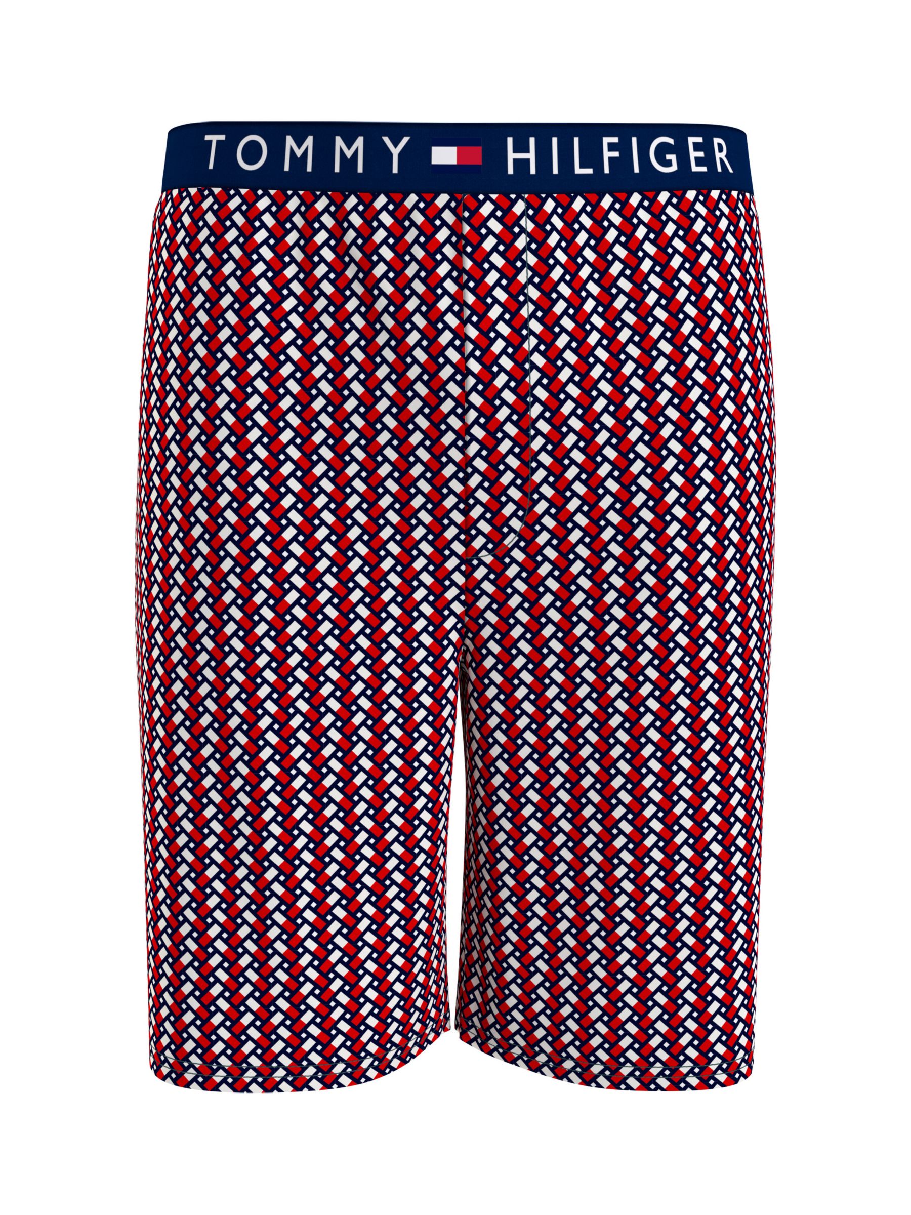 Tommy Hilfiger Logo Cotton Jersey Shorts, Coastal Navy/Multi, S