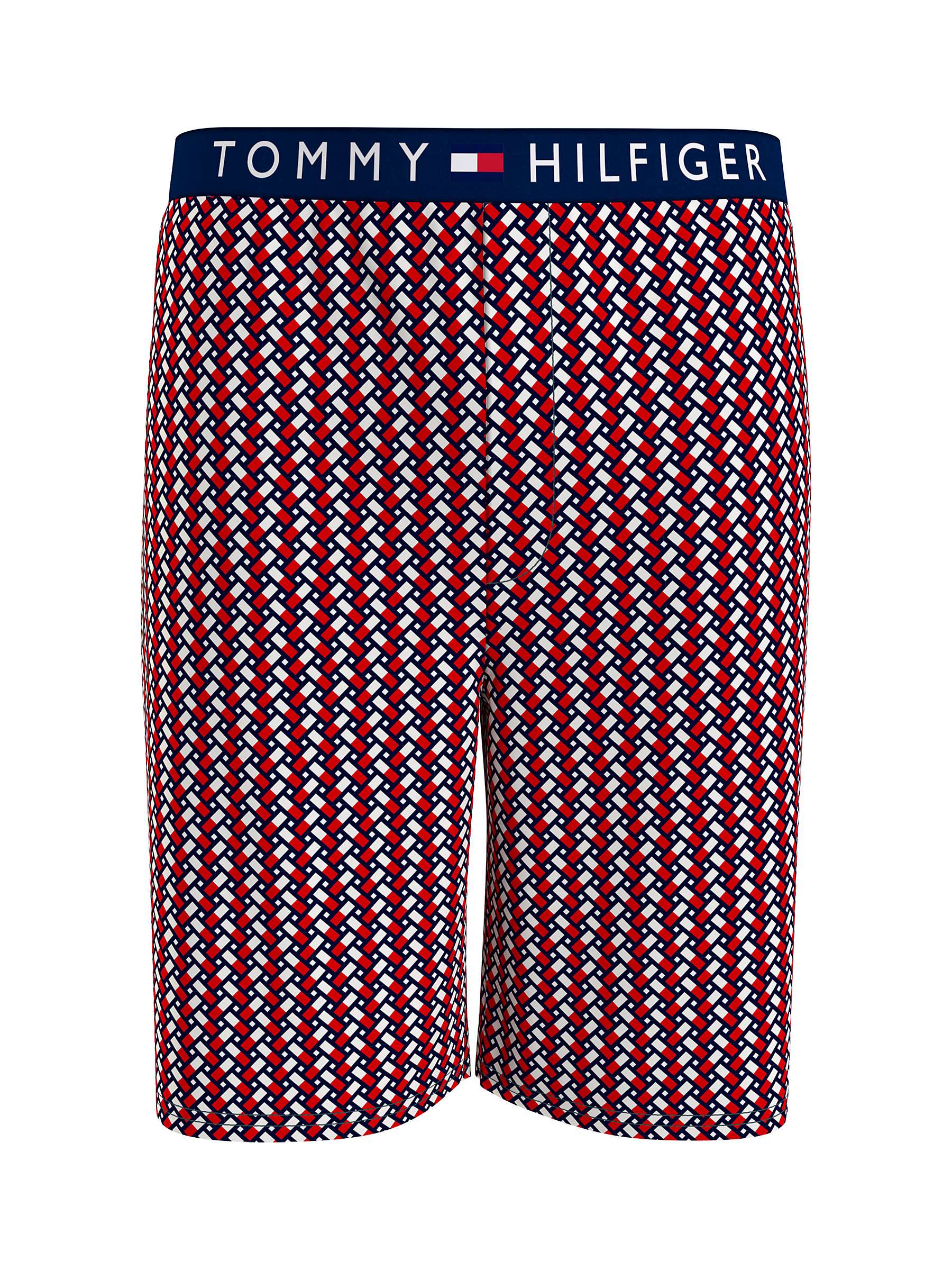 Buy Tommy Hilfiger Logo Cotton Jersey Shorts, Coastal Navy/Multi Online at johnlewis.com