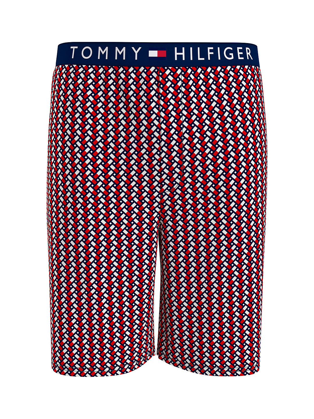 Tommy Hilfiger Logo Cotton Jersey Shorts, Coastal Navy/Multi