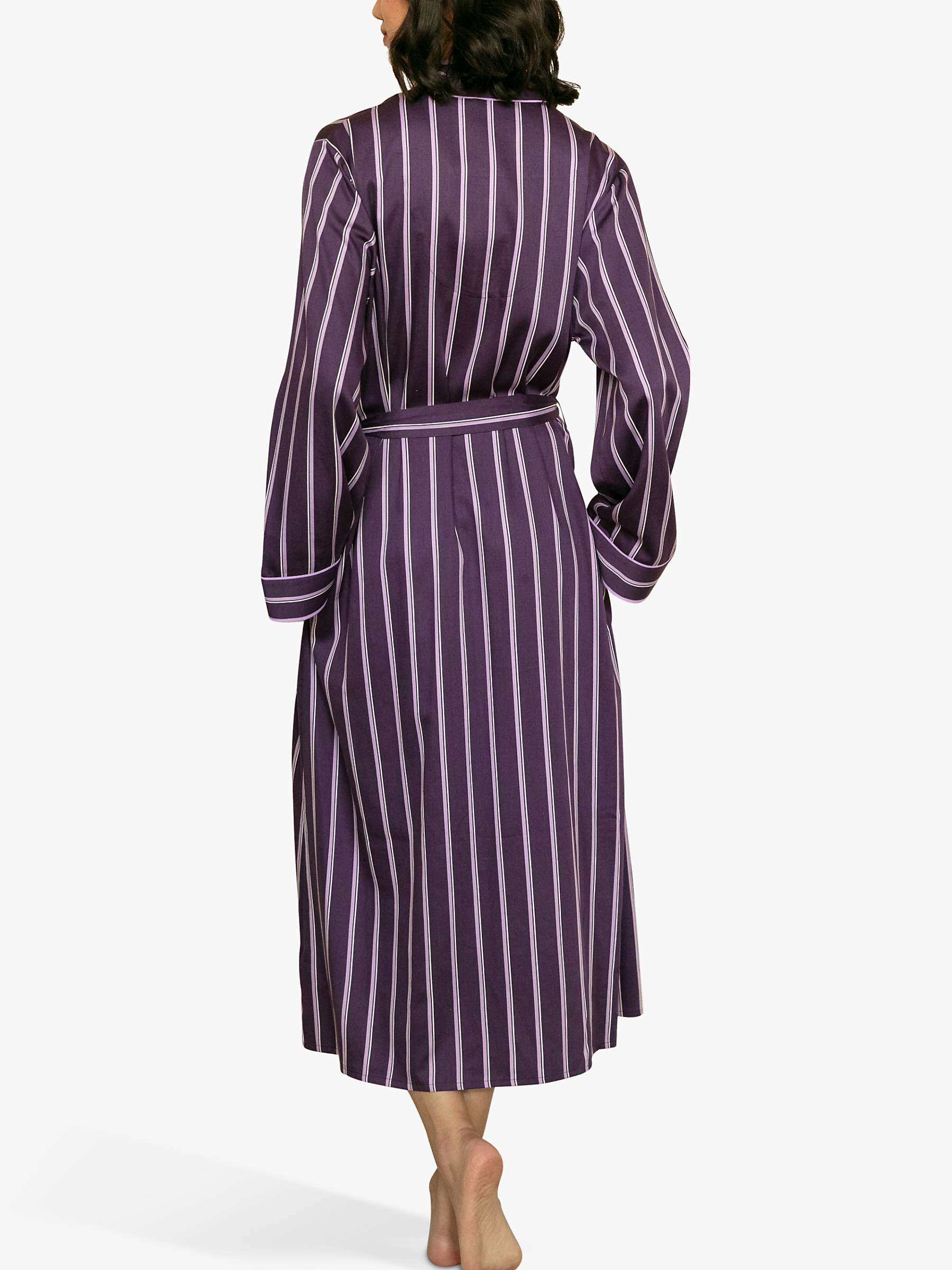Buy Fable & Eve Stripe Print Dressing Gown, Purple Online at johnlewis.com