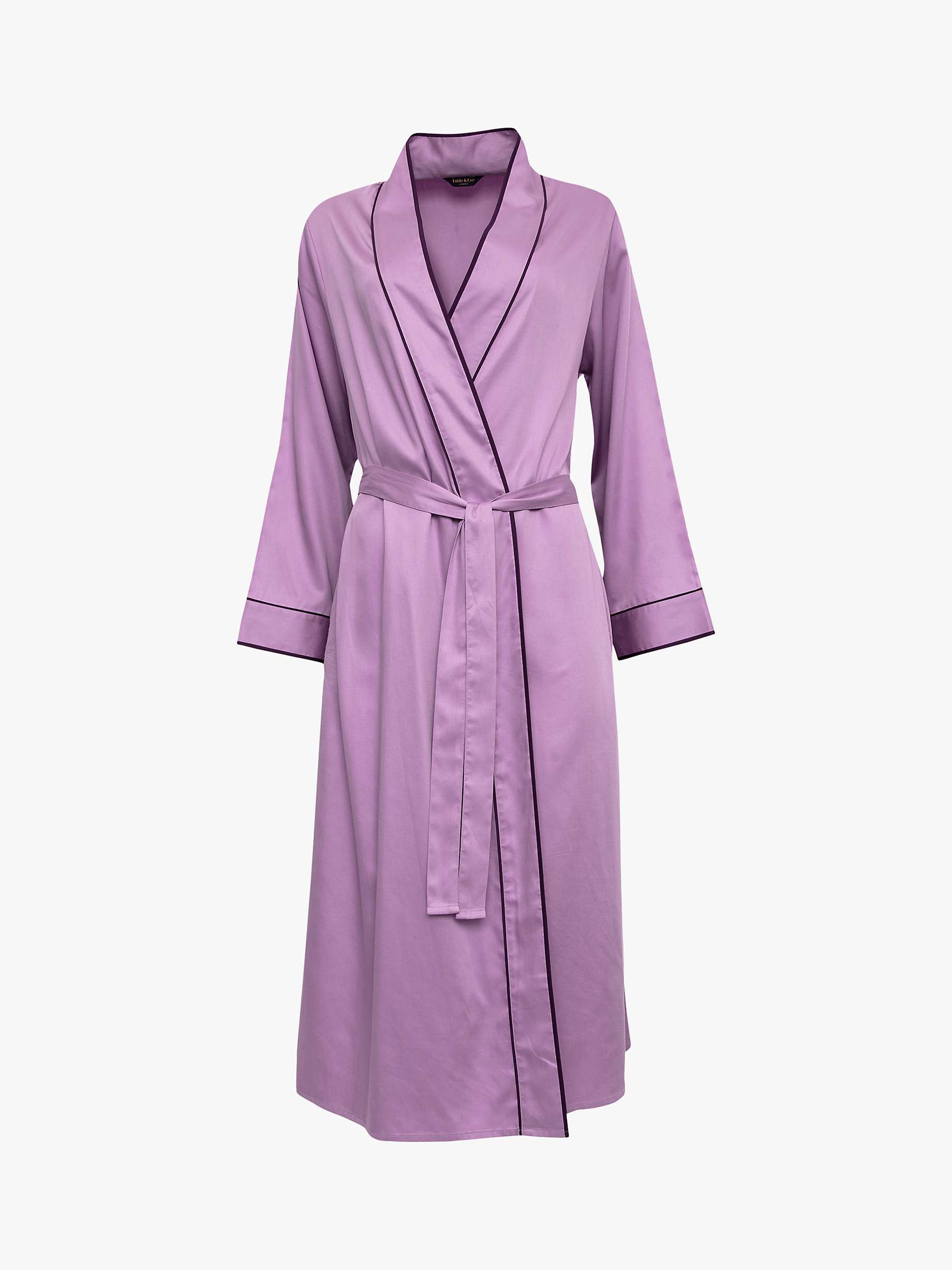 Buy Fable & Eve Wimbledon Solid Dressing Gown, Lilac Online at johnlewis.com
