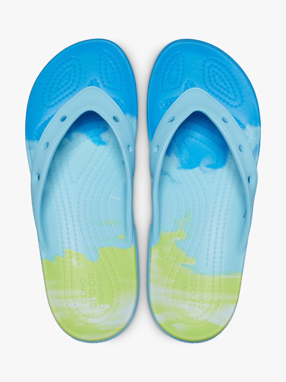 Crocs Classic Ombre Flip Flops, Light Blue