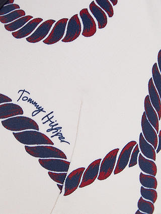 Tommy Hilfiger Rope Print Triangle Bikini Top, White