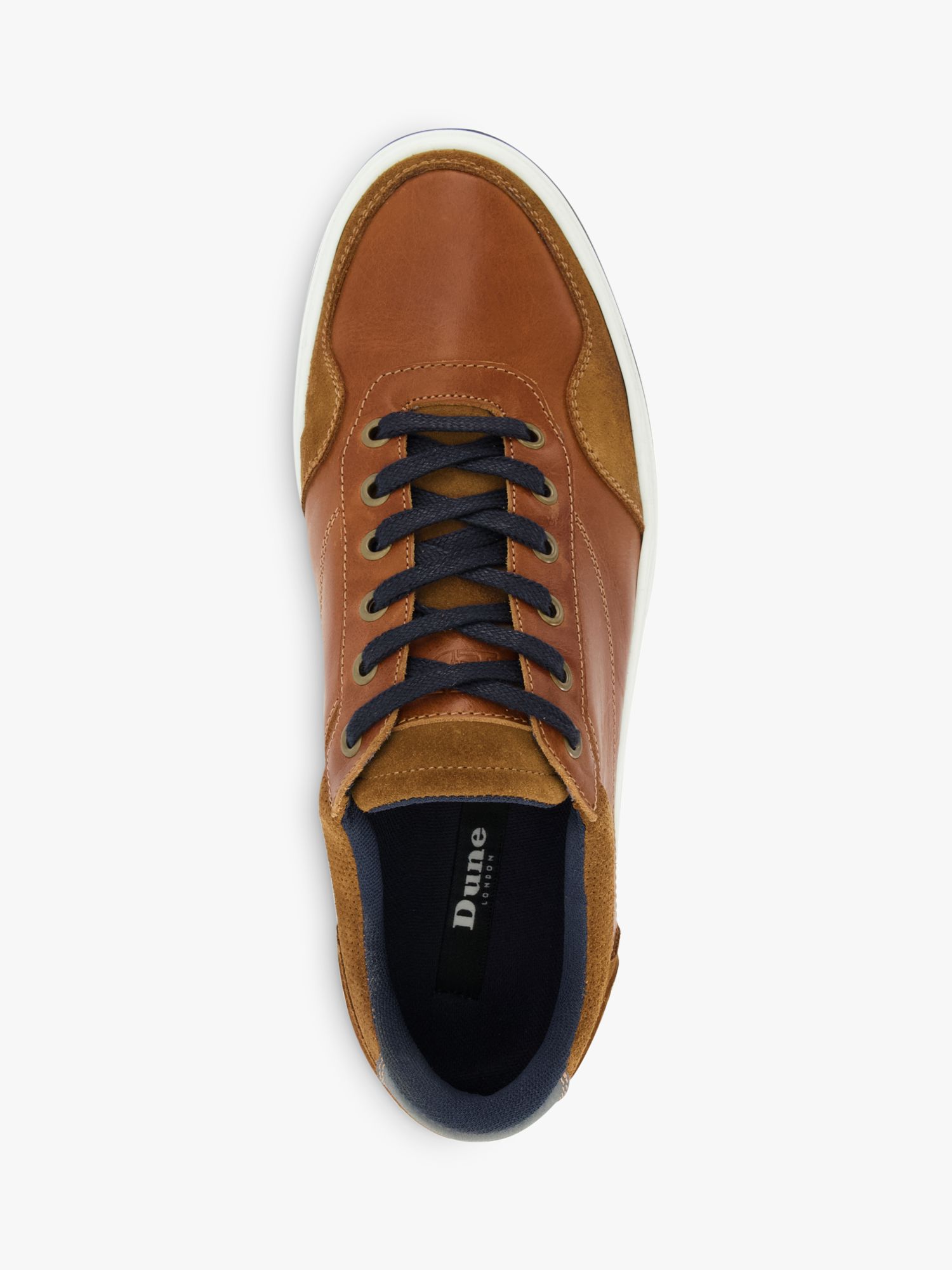 Buy Dune Thorin Leather Lace Up Trainers Online at johnlewis.com