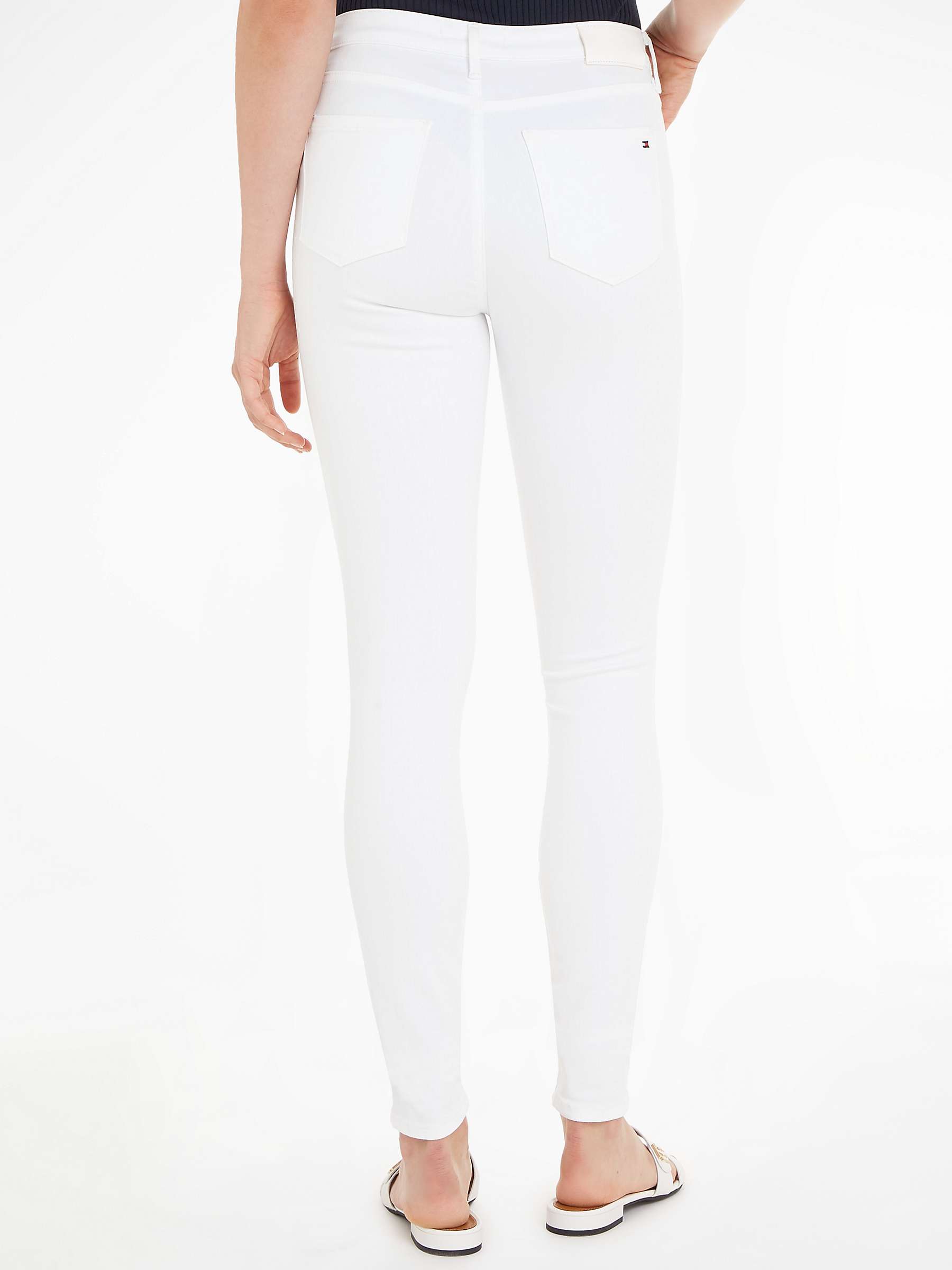Buy Tommy Hilfiger Flex Skinny Jeans, White Online at johnlewis.com