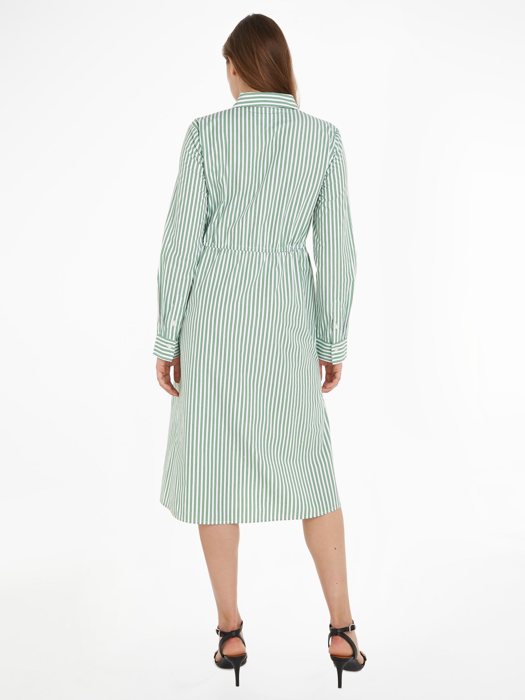 Tommy Hilfiger Stripe Midi Shirt Dress, Multi at John Lewis & Partners