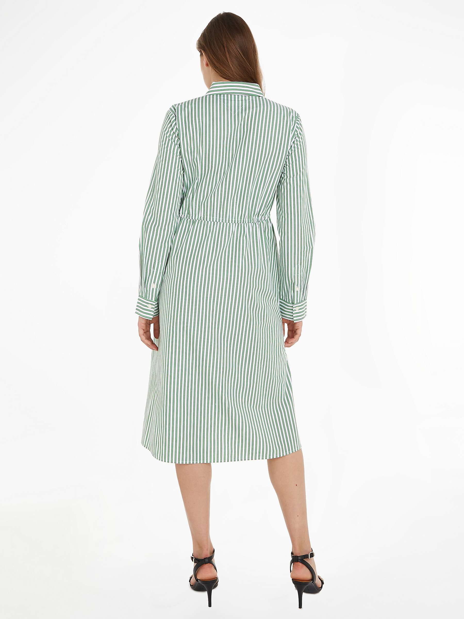 Buy Tommy Hilfiger Stripe Midi Shirt Dress, Multi Online at johnlewis.com