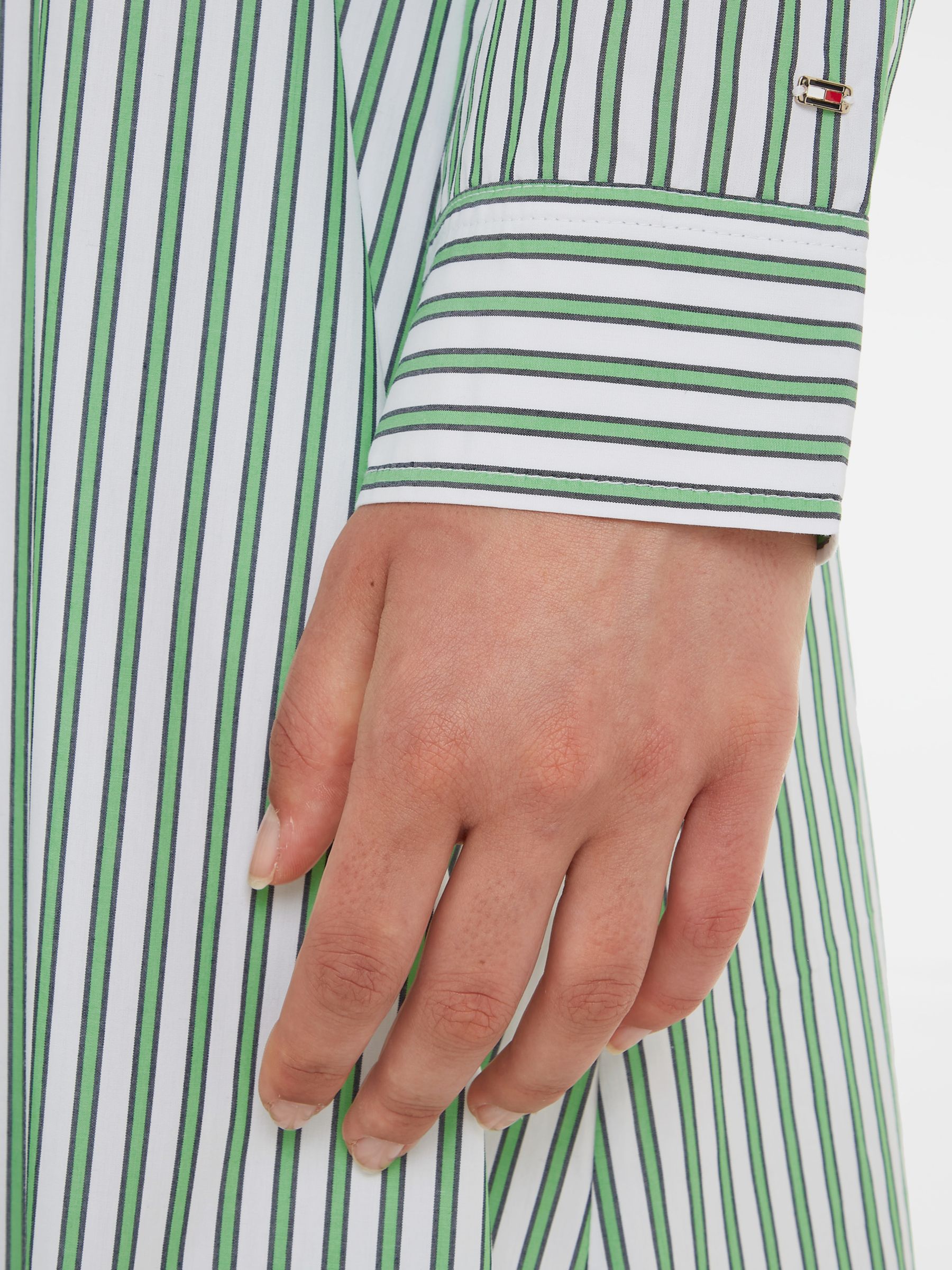 Buy Tommy Hilfiger Stripe Midi Shirt Dress, Multi Online at johnlewis.com