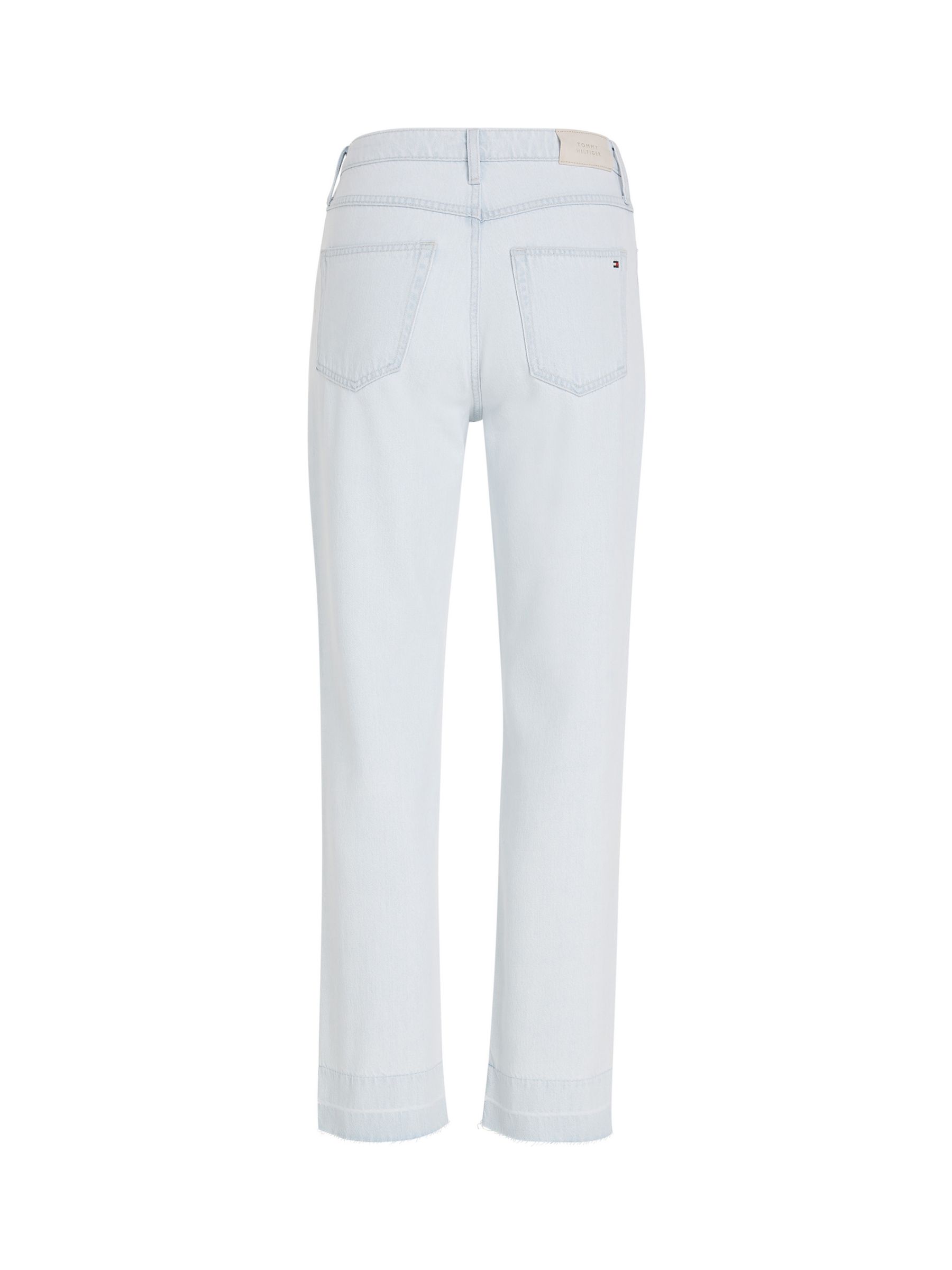 tvivl Sæson perler Tommy Hilfiger Women's Kira Straight Jeans, Light Blue at John Lewis &  Partners