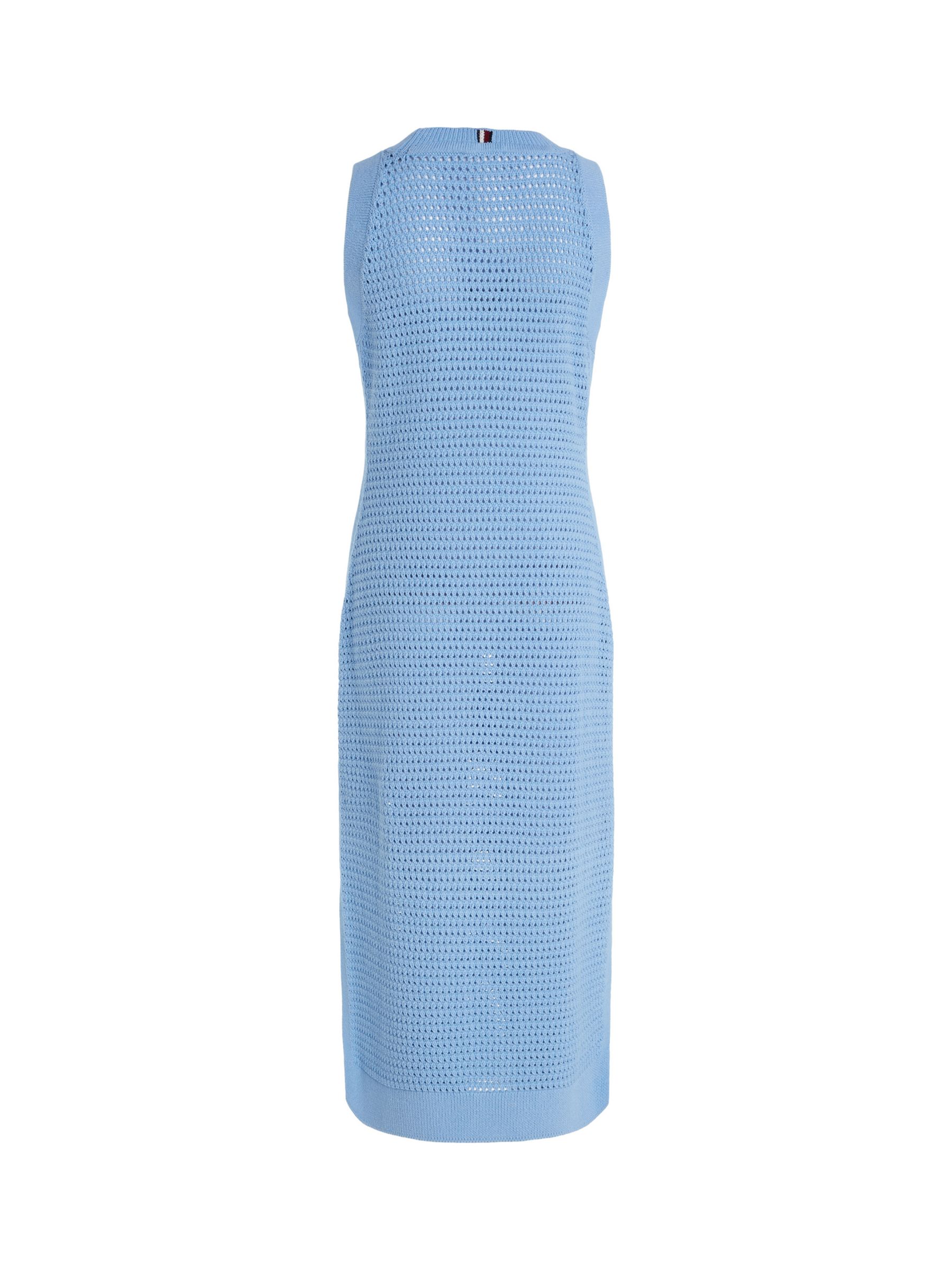 Buy Tommy Hilfiger Tank Knit Midi Linen Blend Dress, Vessel Blue Online at johnlewis.com
