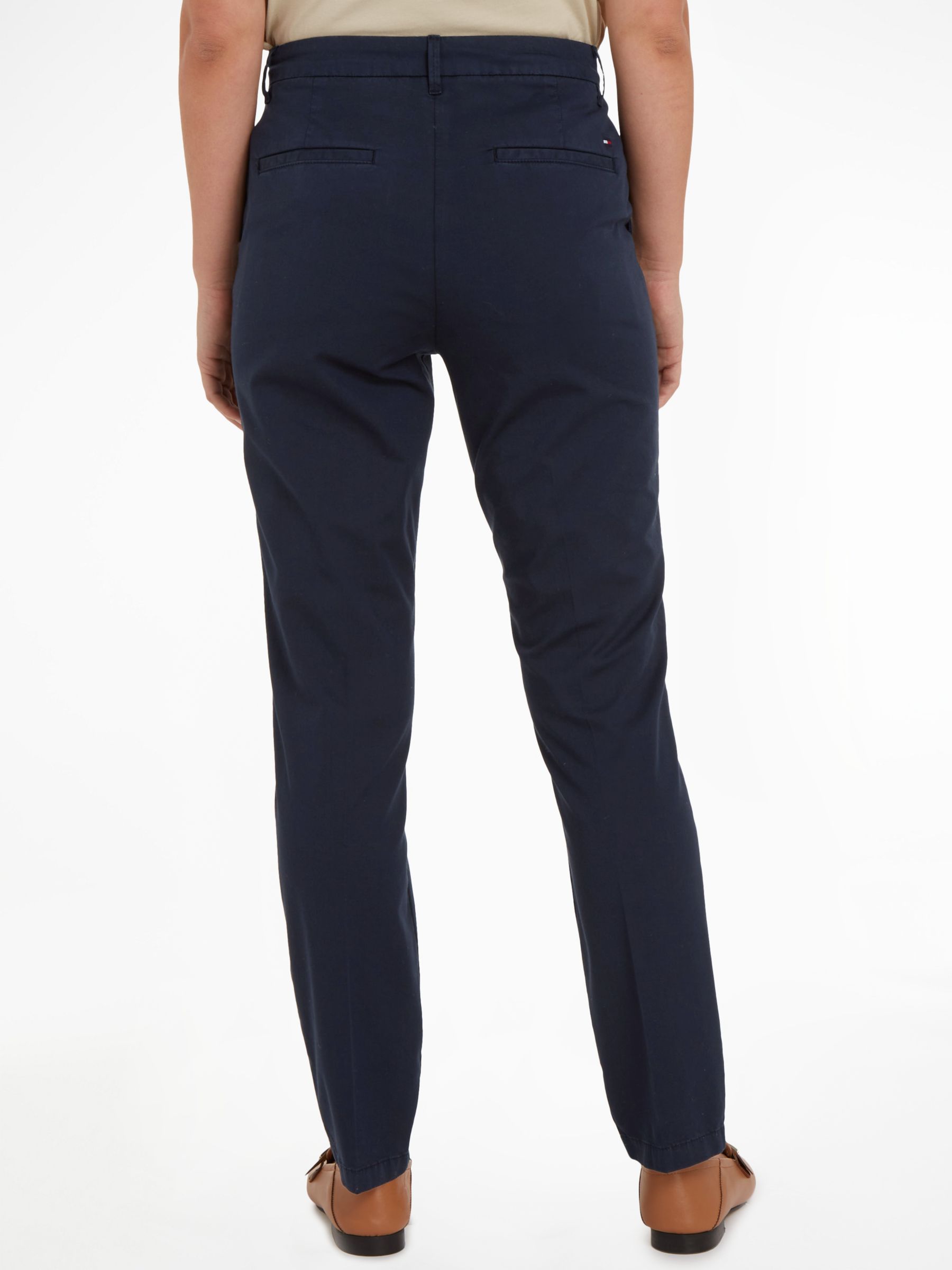 Buy Tommy Hilfiger Slim Chino Trousers, Navy Online at johnlewis.com