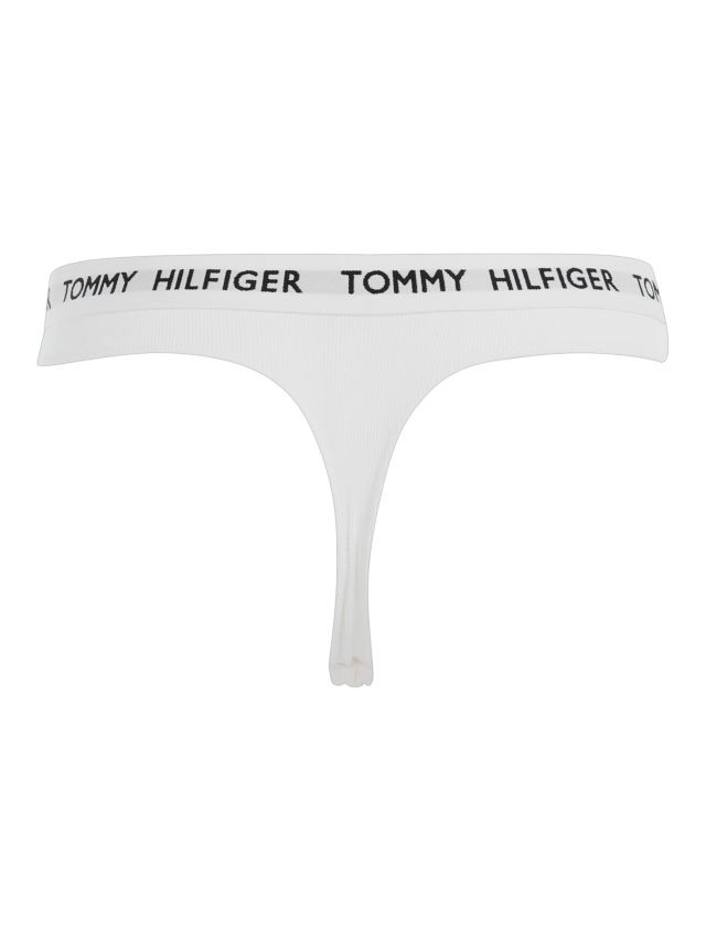 Tommy Hilfiger Ribbed Thong, Ecru, XS