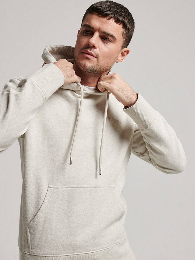 Superdry Essential Overdyed Hoodie, Oatmeal Marl