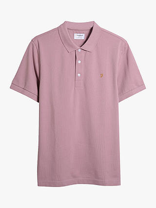 Farah Blanes Short Sleeve Polo, 656 Dark Pink