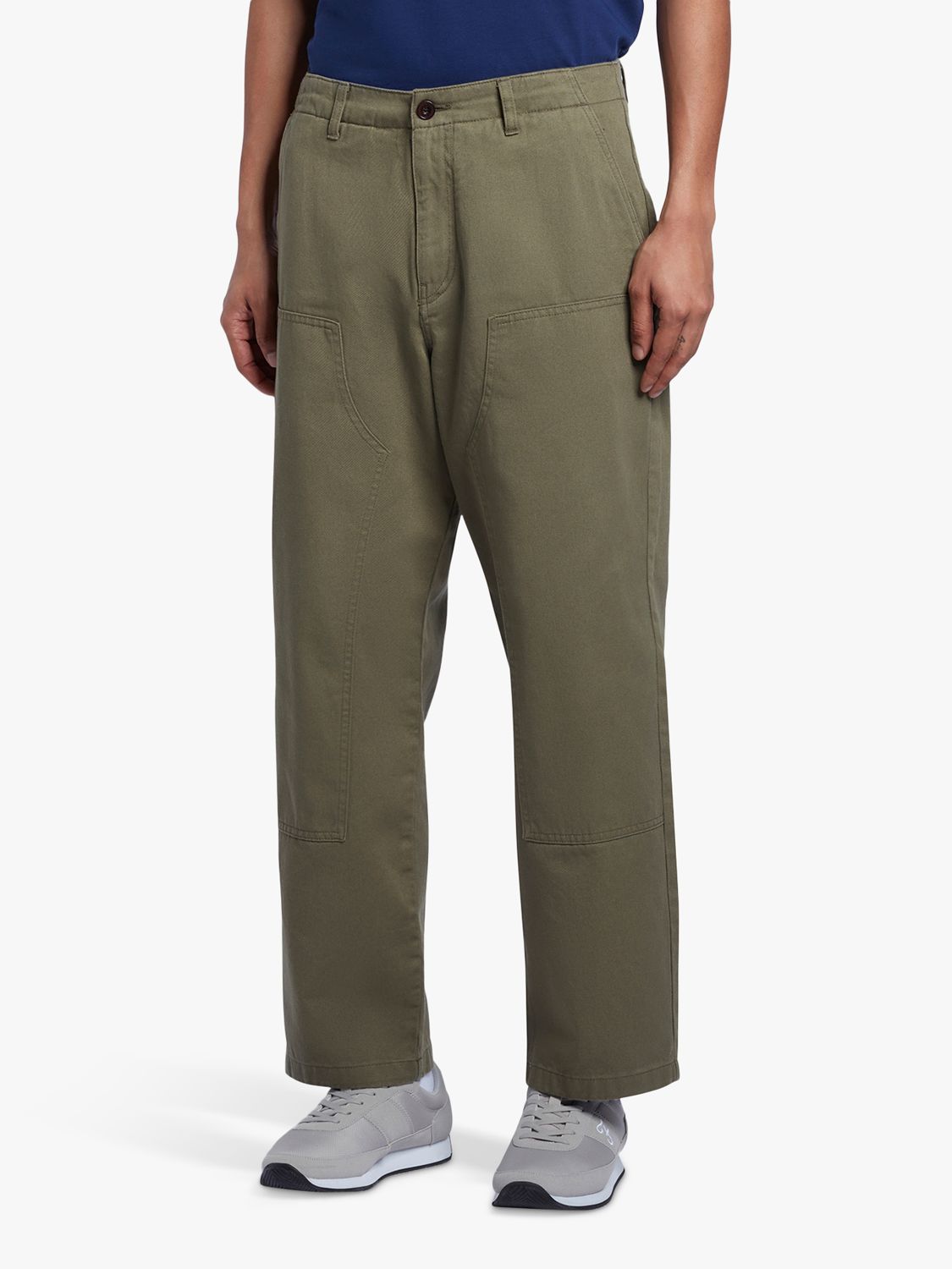 Farah Anderson Utility Loose Fit Twill Chinos, 310 Vintage Green, 30R