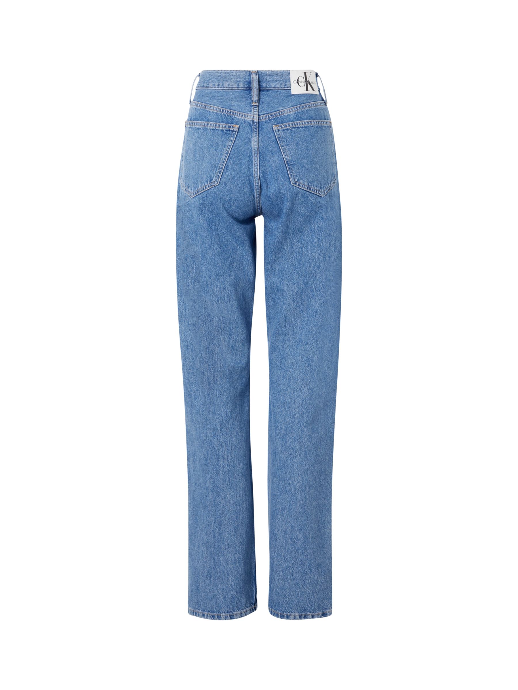 Calvin Klein High Rise Straight Leg Jeans, Denim Medium, 27R