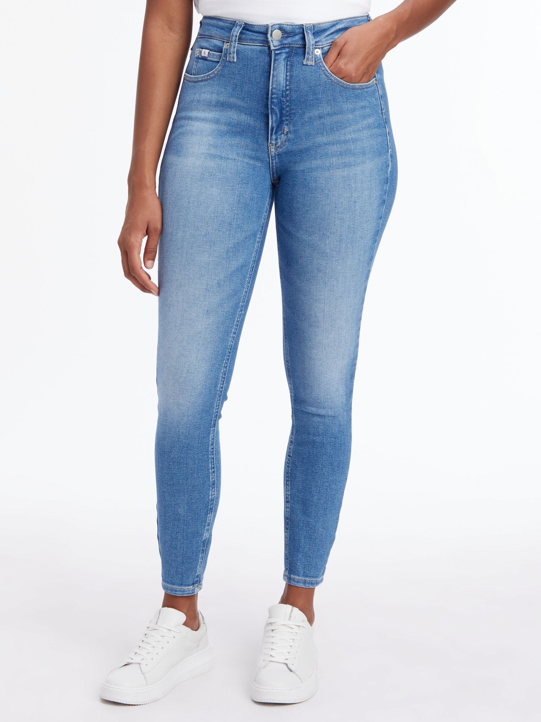 Calvin Klein Jeans 010 HIGH RISE SKINNY ANKLE - Jeans Skinny Fit
