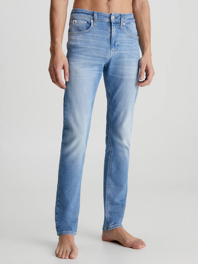 Calvin Klein Jeans Skinny Fit Jeans, Denim Medium at John Lewis & Partners