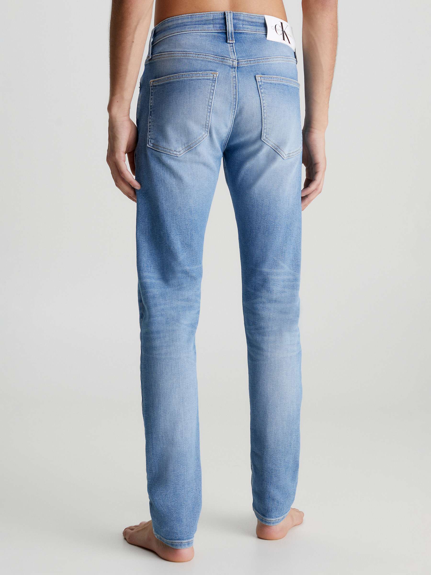 Calvin Klein Jeans Skinny Fit Jeans, Denim Medium at John Lewis & Partners