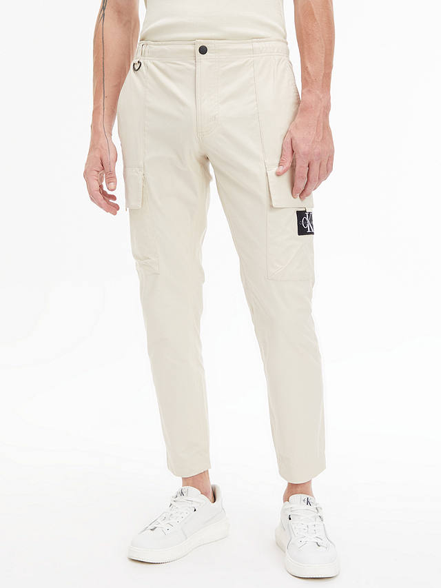Calvin Klein Jeans Skinny Cargo Trousers, Classic Beige