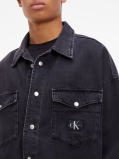 Klein Boxy Shirt, XS Loose Denim Calvin Black,