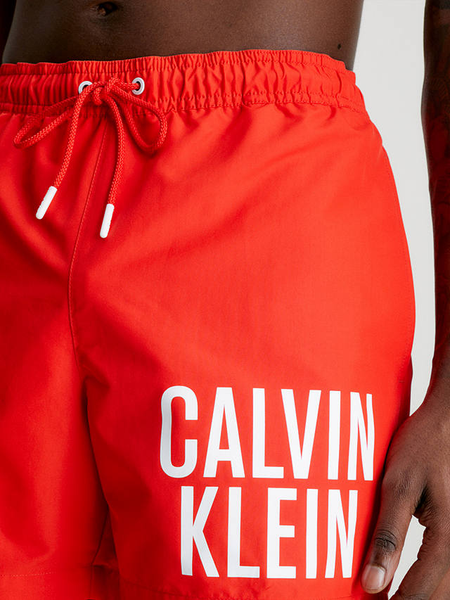 Calvin Klein Intense Power Recycled Poly Swim Shorts, Cajun Red