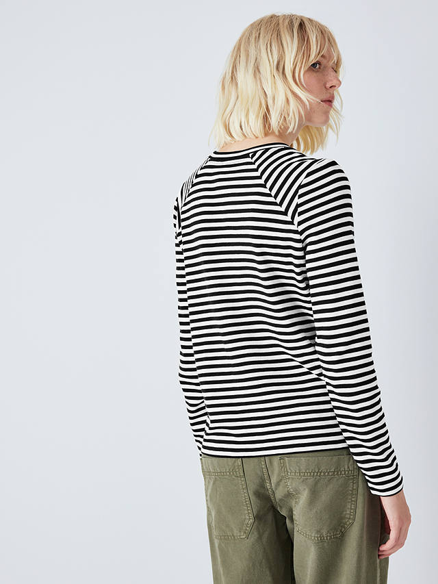 AND/OR Leigh Breton Stripe Top, Black
