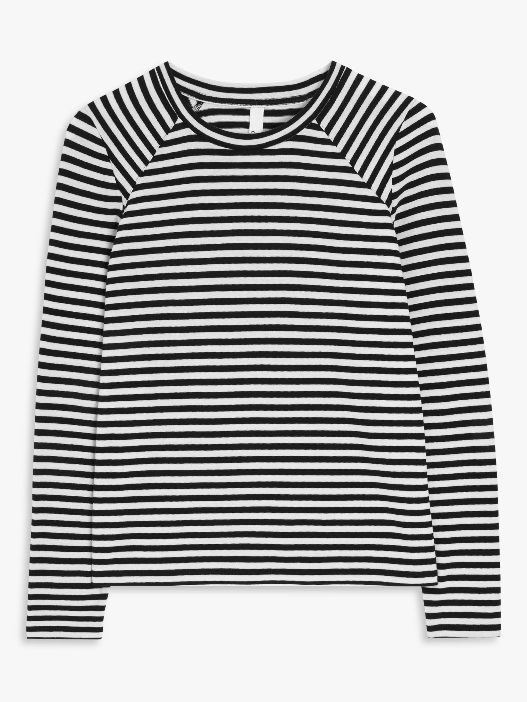 AND/OR Leigh Breton Stripe Top, Black at John Lewis & Partners