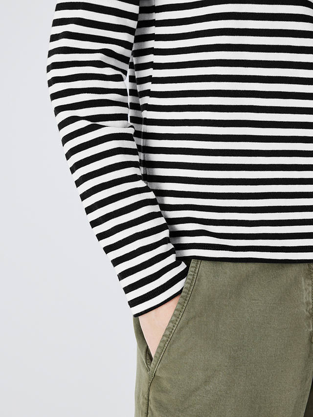 AND/OR Leigh Breton Stripe Top, Black