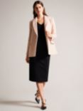 Ted Baker Robinet Wool Blend Double Breasted Blazer Coat
