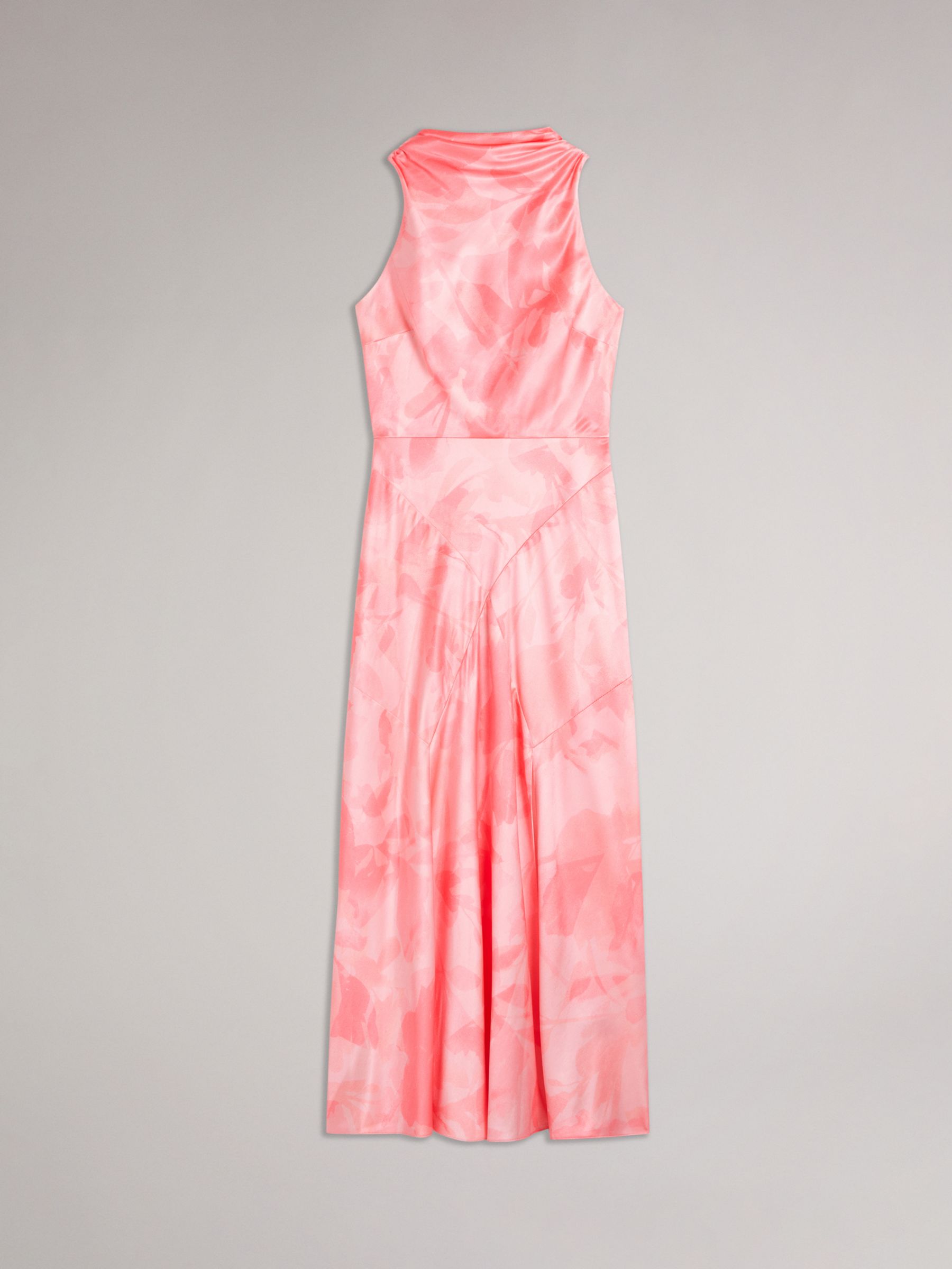 Ted Baker Foreste Orco Satin Dress, Coral at John Lewis & Partners
