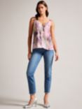 Ted Baker Nethiia Floral Print Top, Coral