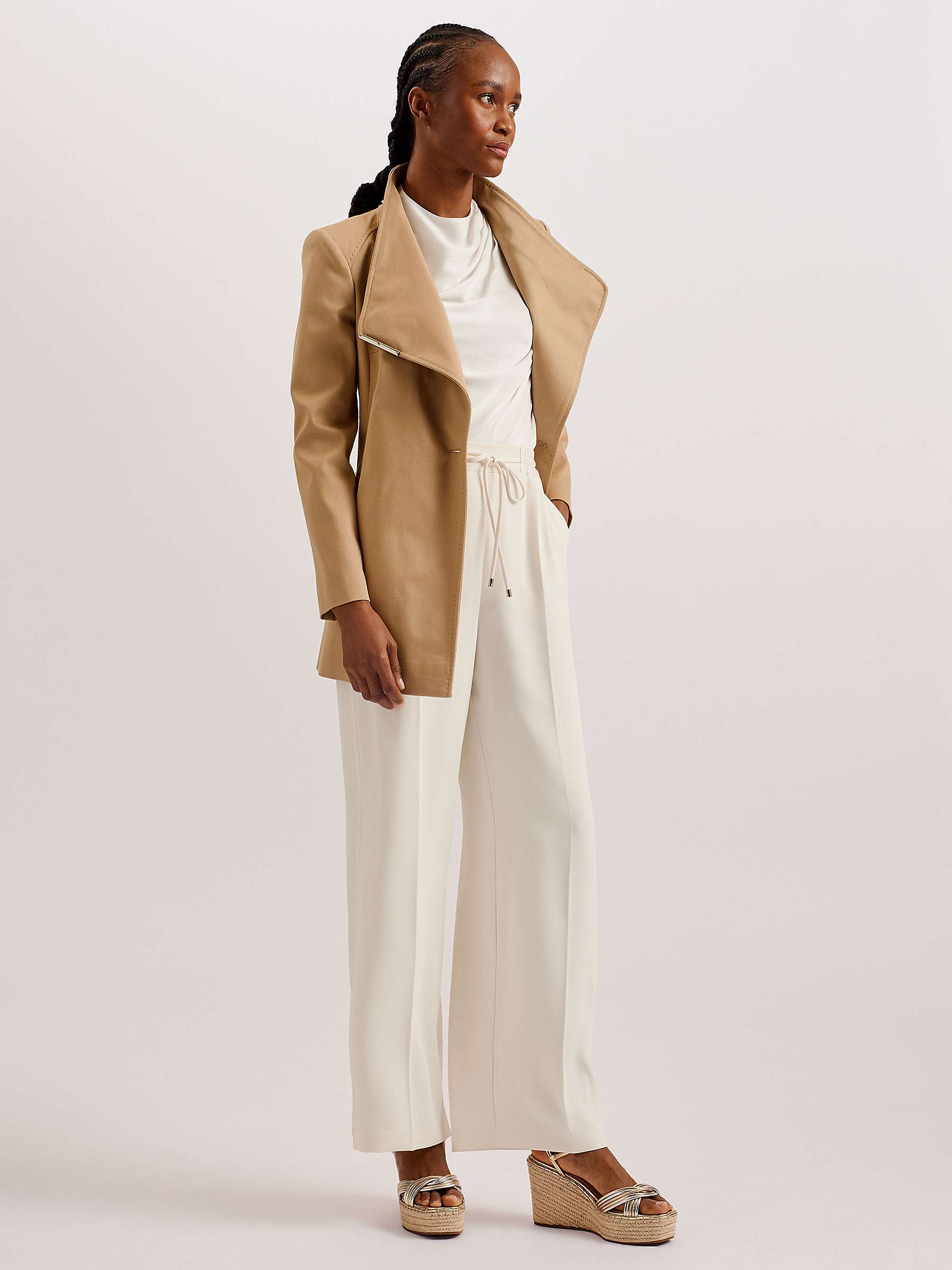 Buy Ted Baker Rosiaas Wrap Trench Coat, Tan Online at johnlewis.com