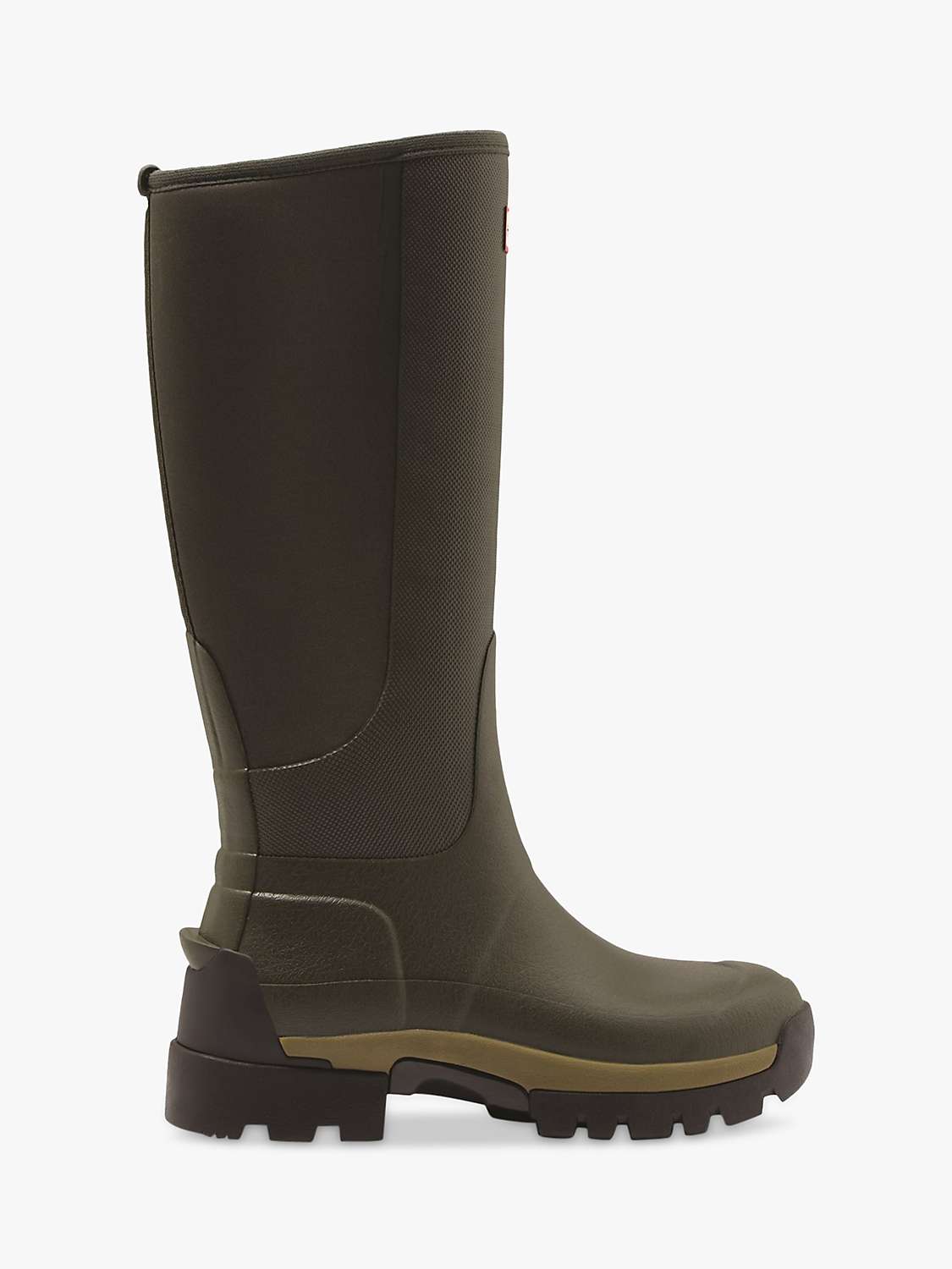 Buy Hunter Balmoral Hybrid Tall Wellington Boots, Olive Online at johnlewis.com