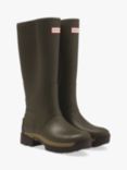 Hunter Balmoral Hybrid Tall Wellington Boots, Olive