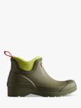 Hunter Play Chelsea Neoprene Wellington Boots, Lichen Green/Zesty Yellow