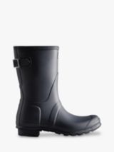 Hunter Balmoral Side Adjustable Wellington Boots, Navy/Peppercorn at John  Lewis & Partners